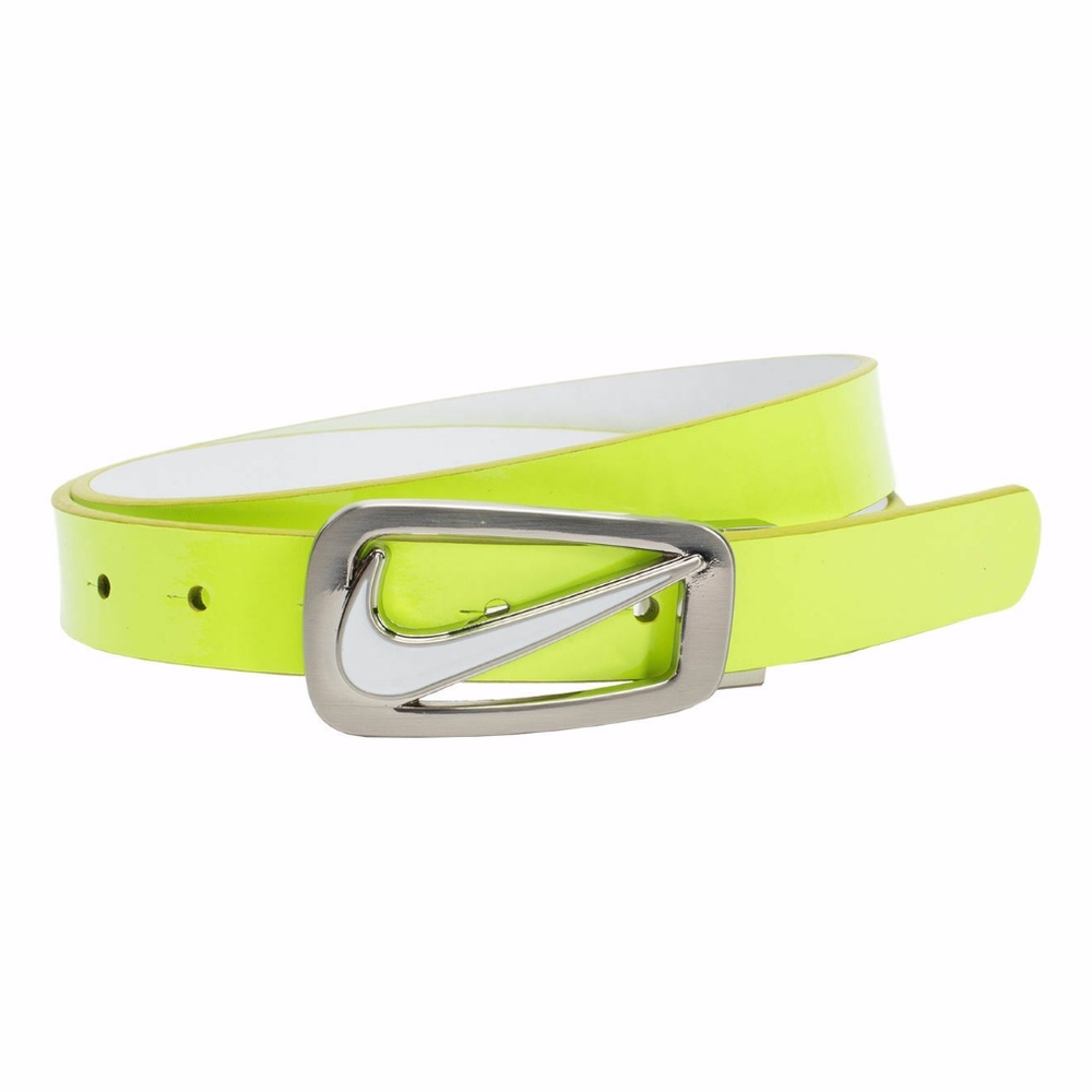 Nike Women's Swoosh Cutout Skinny Reversible Belt